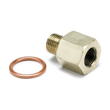 FITTING ADAPTER METRIC M10X1 MALE TO 1/8" NPTF FEMALE BRASS