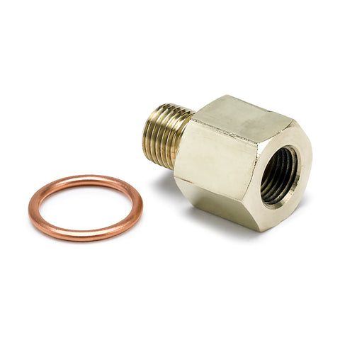 FITTING ADAPTER METRIC M10X1 MALE TO 1/8" NPTF FEMALE BRASS