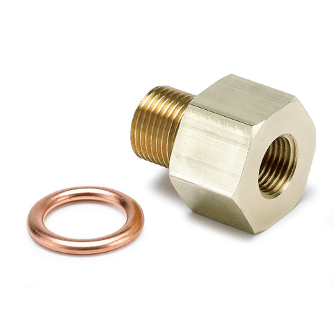 FITTING ADAPTER METRIC M12X1 MALE TO 1/8" NPTF FEMALE BRASS