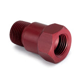 FITTING ADAPTER 3/8" NPT MALE ALUMINUM RED FOR MECH. TEMP. GAUGE