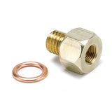 FITTING ADAPTER METRIC M12X1.75 MALE TO 1/8" NPTF FEMALE BRASS