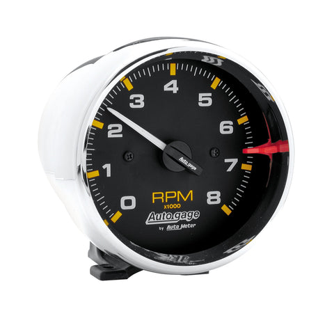 3-3/4" PEDESTAL TACHOMETER 0-8000 RPM AUTO GAGE
