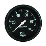 2-5/8" OIL PRESSURE 0-100 PSI AUTO GAGE