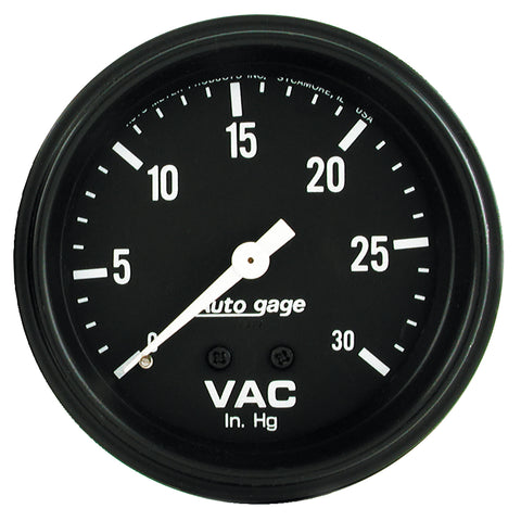 2-5/8" VACUUM 0-30 IN HG AUTO GAGE