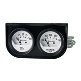 GAUGE CONSOLE OILP/WTMP 2-1/16" 100 PSI/280 °F WHT DIAL BLK BZL AUTOGAGE