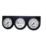 GAUGE CONSOLE OILP/WTMP/VOLT 2-5/8" 100 PSI/280 °F/16V WHT DIAL BLK BZL AG