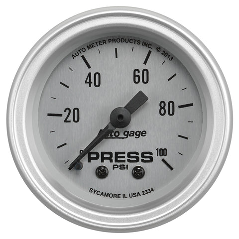 2-1/16" OIL PRESSURE 0-100 PSI AUTO GAGE