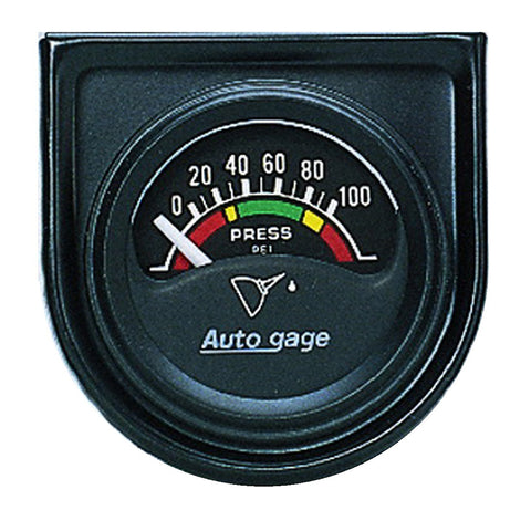 1-1/2-1/16" OIL PRESSURE 0-100 PSI AUTO GAGE