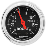2-1/16" BOOST/VACUUM 30 IN HG/20 PSI TRADITIONAL CHROME