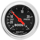 2-1/16" BOOST/VACUUM 30 IN HG/30 PSI TRADITIONAL CHROME