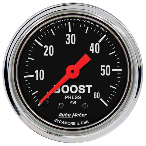 2-1/16" BOOST 0-60 PSI TRADITIONAL CHROME