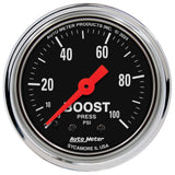 2-1/16" BOOST 0-100 PSI TRADITIONAL CHROME
