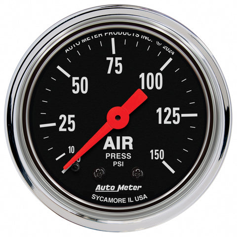 2-1/16" AIR PRESSURE 0-150 PSI TRADITIONAL CHROME