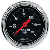 2-1/16" AIR LOCKER PRESSURE 0-150 PSI TRADITIONAL CHROME