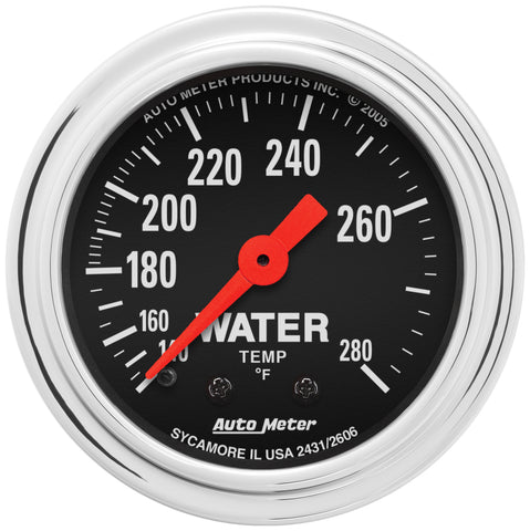 2-1/16" WATER TEMPERATURE 140-280 °F TRADITIONAL CHROME