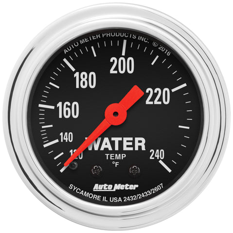 2-1/16" WATER TEMPERATURE 120-240 °F TRADITIONAL CHROME