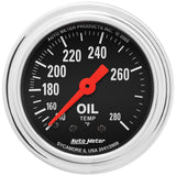 2-1/16" OIL TEMPERATURE 140-280 °F TRADITIONAL CHROME