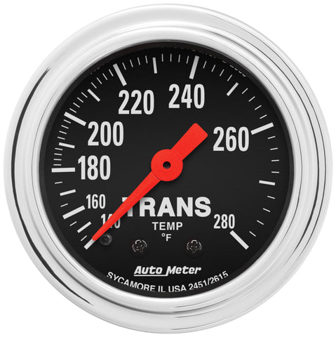 2-1/16" TRANSMISSION TEMPERATURE 140-280 °F TRADITIONAL CHROME
