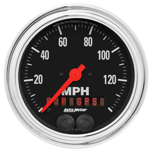 3-3/8" GPS SPEEDOMETER 0-140 MPH TRADITIONAL CHROME
