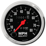 3-3/8" SPEEDOMETER 0-80 MPH TRADITIONAL CHROME