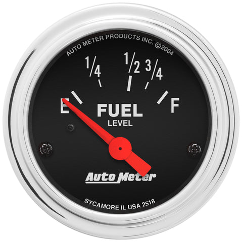 2-1/16" FUEL LEVEL 16-158 O TRAD. CHROME