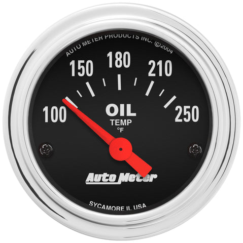 2-1/16" OIL TEMPERATURE 100-250 °F TRADITIONAL CHROME
