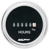 2-1/16" HOURMETER TRADITIONAL CHROME