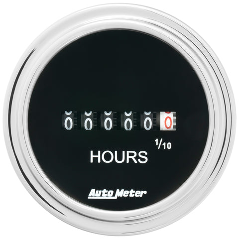 2-1/16" HOURMETER TRADITIONAL CHROME