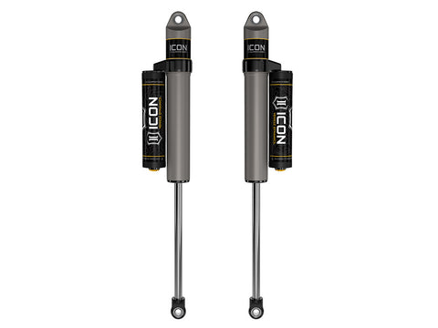 ICON 1999-2026 Ford Super Duty 3-6” Lift Rear V.S. 2.5 Aluminum Series Shock Absorbers Piggyback Reservoir Pair