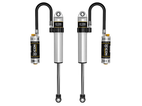 ICON 2003-2024 Toyota 4Runner/2005-2023 Toyota Tacoma/2007-2014 Toyota FJ Cruiser Front V.S. 2.5 Aluminum Series Shock Absorbers Long Travel Secondary Shocks Remote Reservoir W/ CDCV Pair