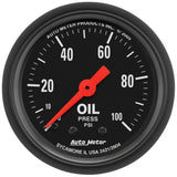 2-1/16" OIL PRESSURE 0-100 PSI Z-SERIES