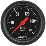 2-1/16" OIL PRESSURE 0-200 PSI Z-SERIES