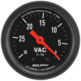 2-1/16" VACUUM 0-30 IN HG Z-SERIES