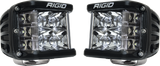 RIGID D-SS PRO Side Shooter Spot Optic Surface Mount Black Housing Pair