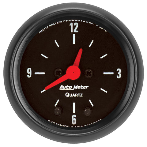 2-1/16" CLOCK 12 HOUR Z-SERIES