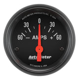 2-1/16" AMMETER 60-0-60 AMPS Z-SERIES