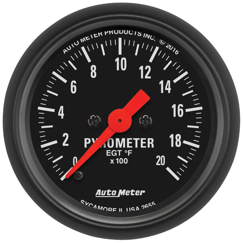 2-1/16" PYROMETER 0-2000 °F Z-SERIES