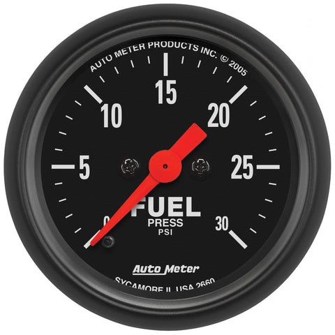 2-1/16" FUEL PRESSURE 0-30 PSI Z-SERIES