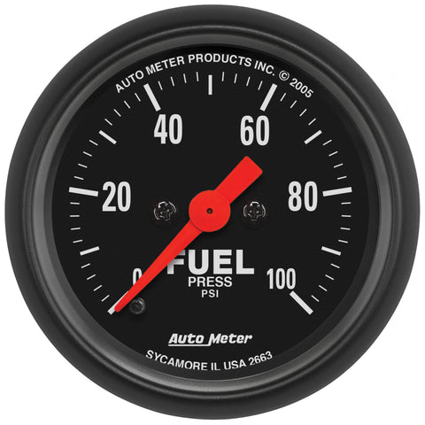 2-1/16" FUEL PRESSURE 0-100 PSI Z-SERIES