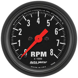 2-1/16" IN-DASH TACHOMETER 0-8000 RPM Z-SERIES
