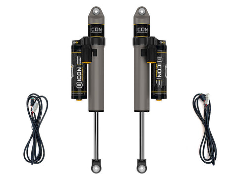 ICON 2018-2023 Jeep Wrangler JL 2.5" Lift Rear V.S. 2.5 Aluminum Series Shock Absorbers Piggyback Reservoir W/ CDEV Pair