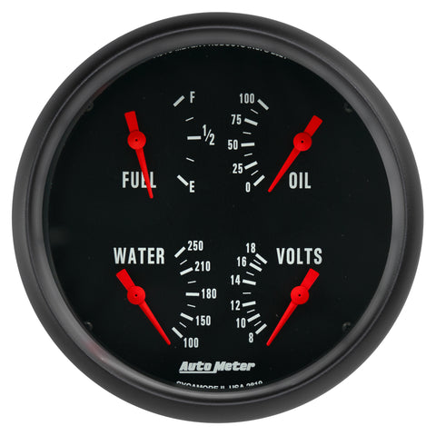 5" QUAD GAUGE 100 PSI/100-250 °F/8-18V/0-90 O Z-SERIES