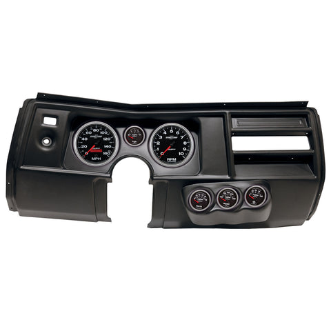6 GAUGE DIRECT-FIT DASH KIT CHEVY CHEVELLE NO VENT 69 SPORT-COMP II