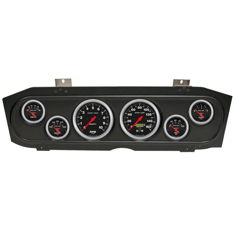 6 GAUGE DIRECT-FIT DASH KIT MERCURY COUGAR 69-70 SPORT-COMP