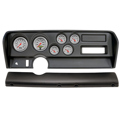 6 GAUGE DIRECT-FIT DASH KIT PONTIAC GTO NO AC 70-72 ULTRA-LITE