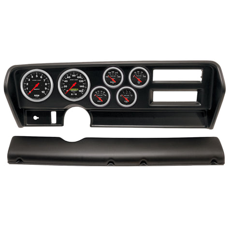 6 GAUGE DIRECT-FIT DASH KIT PONTIAC GTO AC 70-72 SPORT-COMP