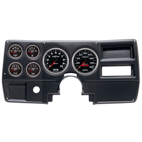 6 GAUGE DIRECT-FIT DASH KIT CHEVY/GMC TRUCK NO VENT 84-87 SPORT-COMP II