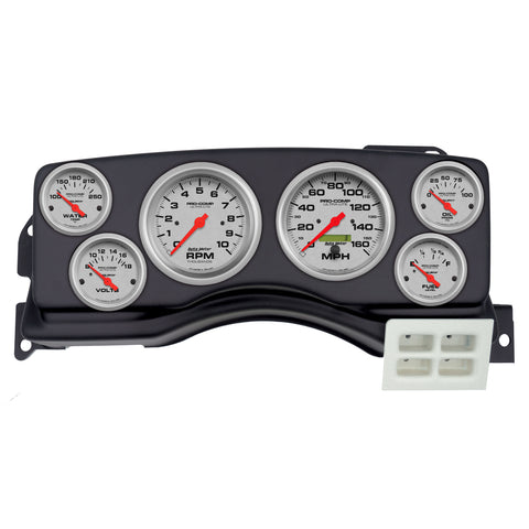 6 GAUGE DIRECT-FIT DASH KIT FORD MUSTANG 87-89 ULTRA-LITE