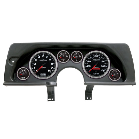 6 GAUGE DIRECT-FIT DASH KIT CHEVY CAMARO 90-92 SPORT-COMP II