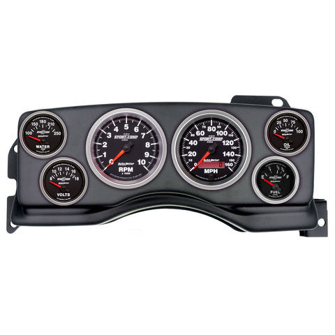 6 GAUGE DIRECT-FIT DASH KIT FORD MUSTANG 90-93 SPORT-COMP II